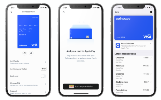 how to add apple pay to coinbase